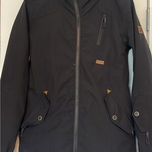 RIDE Strata HD 15k Women's Black Ski Jacket with Water-Resistant Shell